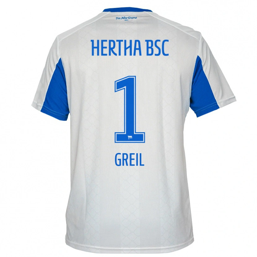 Danxen Kinder Luis Greil #1 Weiß Blau Auswärtstrikot Trikot 2025/26 T-Shirt Schweiz