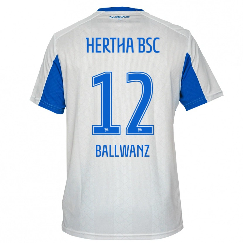 Danxen Kinder Lennox Ballwanz #12 Weiß Blau Auswärtstrikot Trikot 2025/26 T-Shirt Schweiz