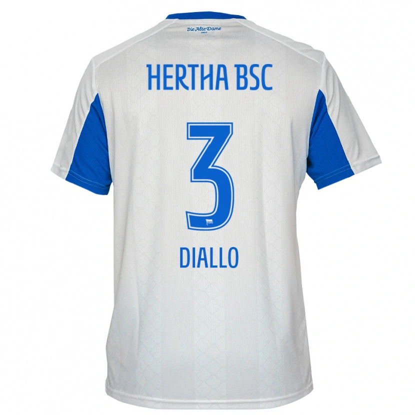 Danxen Kinder Jerome Diallo #3 Weiß Blau Auswärtstrikot Trikot 2025/26 T-Shirt Schweiz