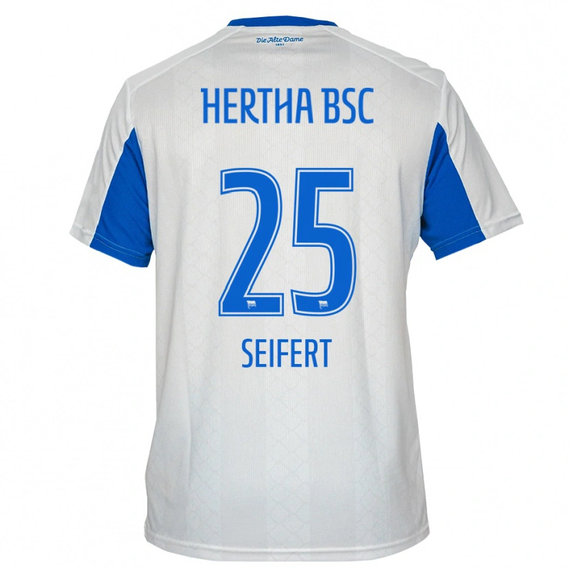 Danxen Kinder Johanna Seifert #25 Weiß Blau Auswärtstrikot Trikot 2025/26 T-Shirt Schweiz