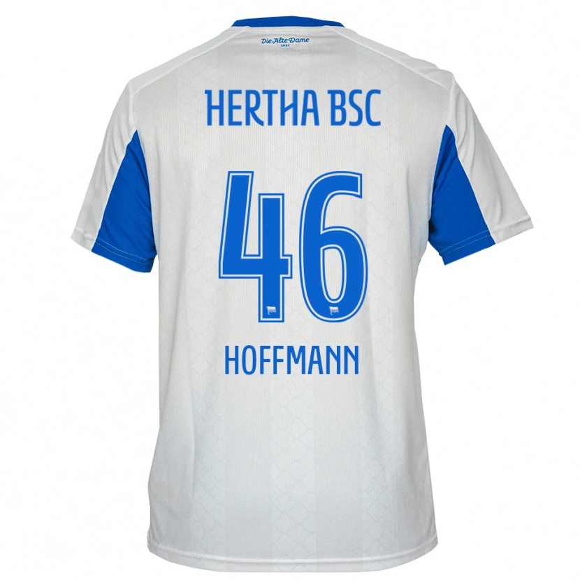 Danxen Kinder Tim Hoffmann #46 Weiß Blau Auswärtstrikot Trikot 2025/26 T-Shirt Schweiz