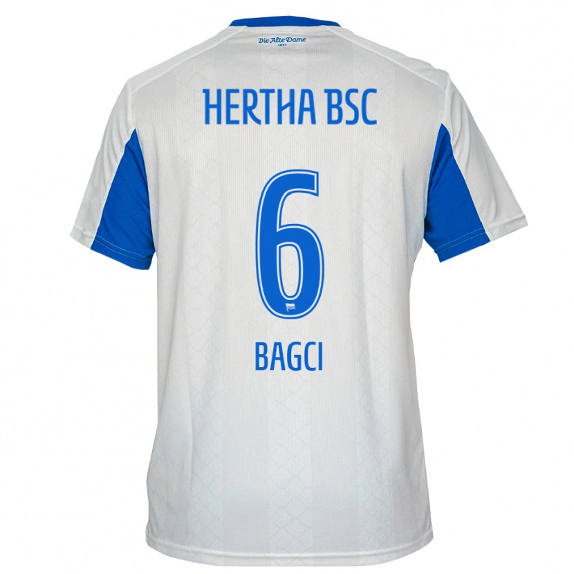 Danxen Kinder Elyas Bagci #6 Weiß Blau Auswärtstrikot Trikot 2025/26 T-Shirt Schweiz
