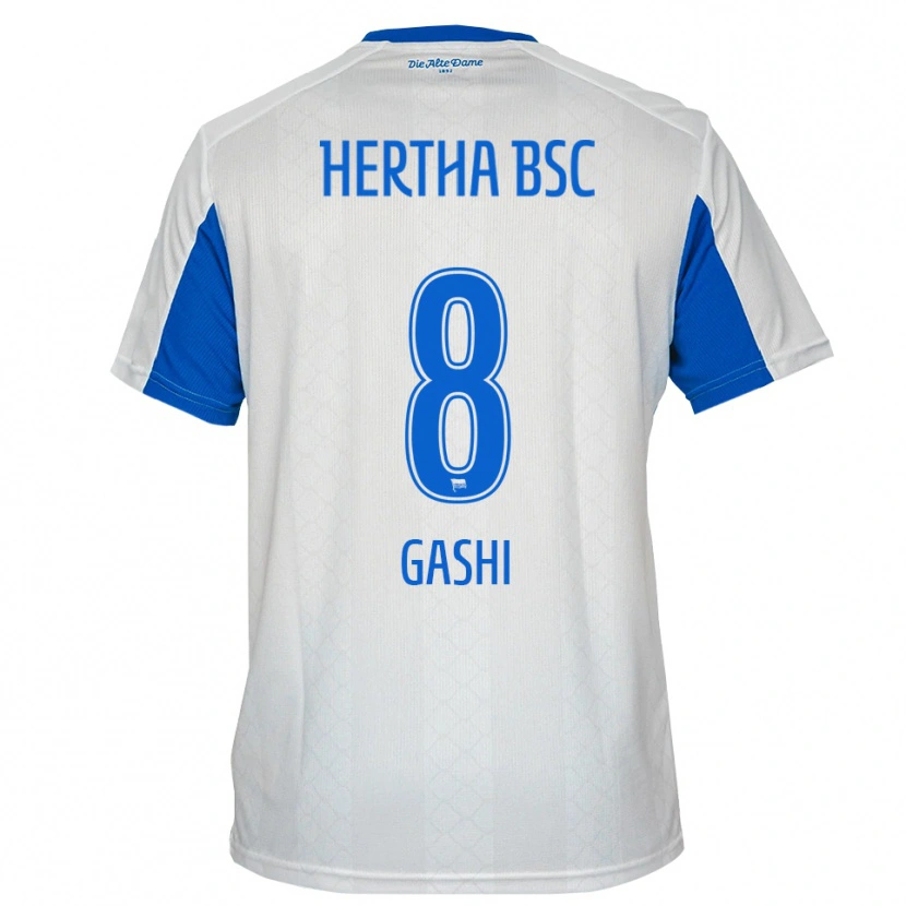 Danxen Kinder Diart Gashi #8 Weiß Blau Auswärtstrikot Trikot 2025/26 T-Shirt Schweiz
