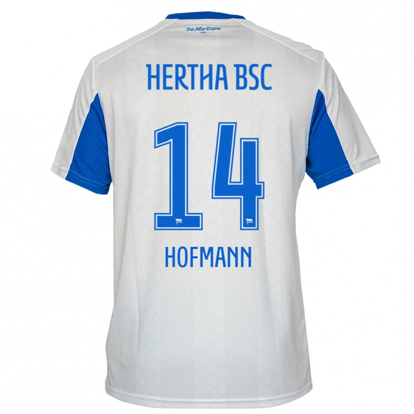 Danxen Kinder Nico Hofmann #14 Weiß Blau Auswärtstrikot Trikot 2025/26 T-Shirt Schweiz