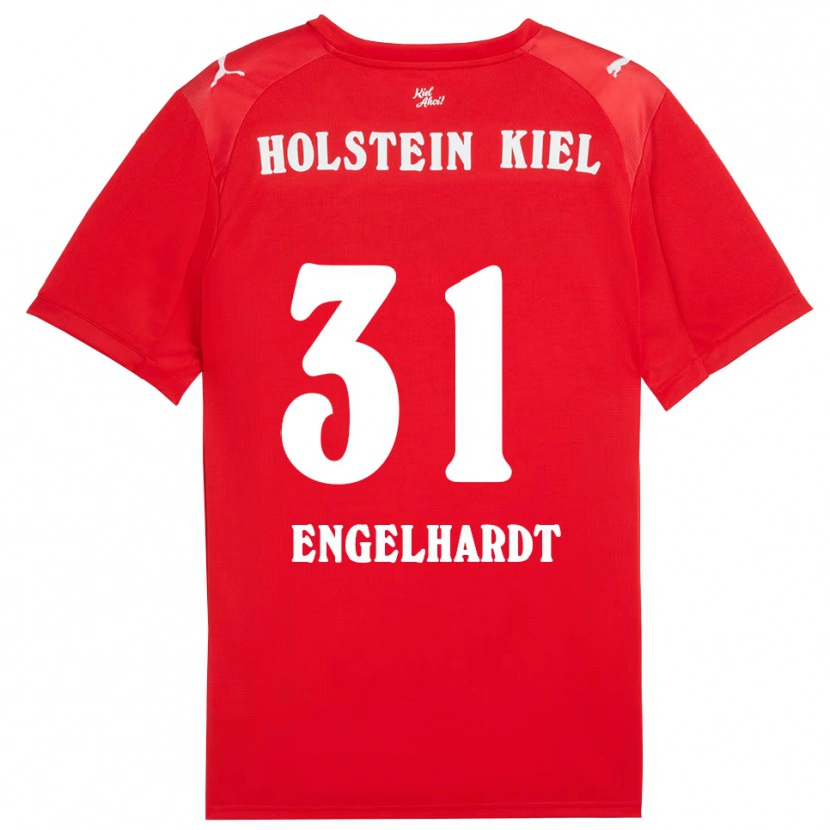 Danxen Kinder Marcel Engelhardt #31 Rot Blau Auswärtstrikot Trikot 2025/26 T-Shirt Schweiz