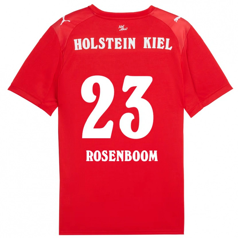 Danxen Kinder Lasse Rosenboom #23 Rot Blau Auswärtstrikot Trikot 2025/26 T-Shirt Schweiz