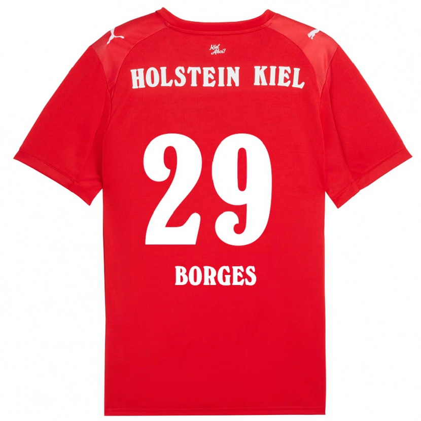 Danxen Kinder Lenny Borges #29 Rot Blau Auswärtstrikot Trikot 2025/26 T-Shirt Schweiz