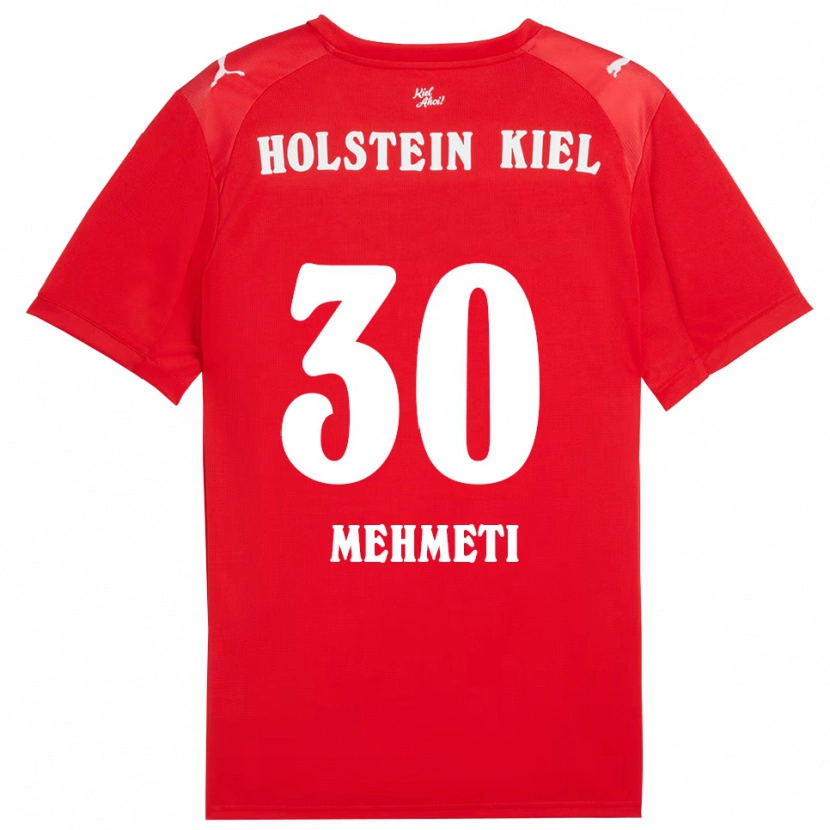 Danxen Kinder Valton Mehmeti #30 Rot Blau Auswärtstrikot Trikot 2025/26 T-Shirt Schweiz