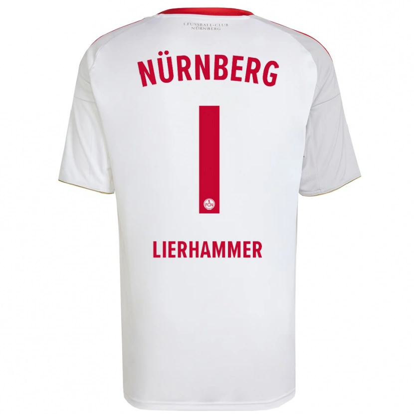 Danxen Kinder Tim Lierhammer #1 Weiß Rot Auswärtstrikot Trikot 2025/26 T-Shirt Schweiz