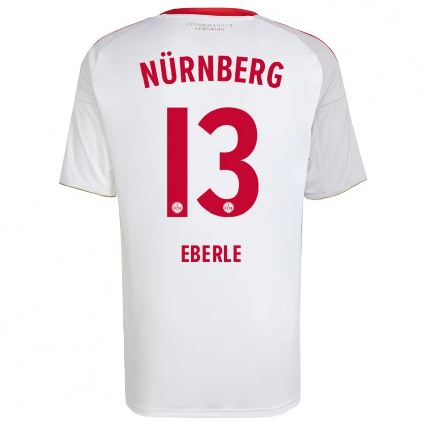 Danxen Kinder Leo Eberle #13 Weiß Rot Auswärtstrikot Trikot 2025/26 T-Shirt Schweiz