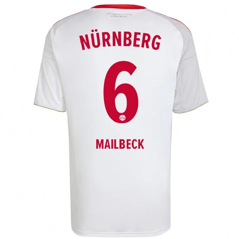 Danxen Kinder Alina Mailbeck #6 Weiß Rot Auswärtstrikot Trikot 2025/26 T-Shirt Schweiz