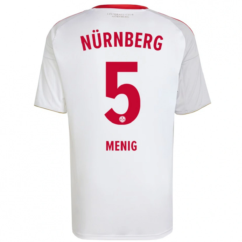 Danxen Kinder Fabian Menig #5 Weiß Rot Auswärtstrikot Trikot 2025/26 T-Shirt Schweiz