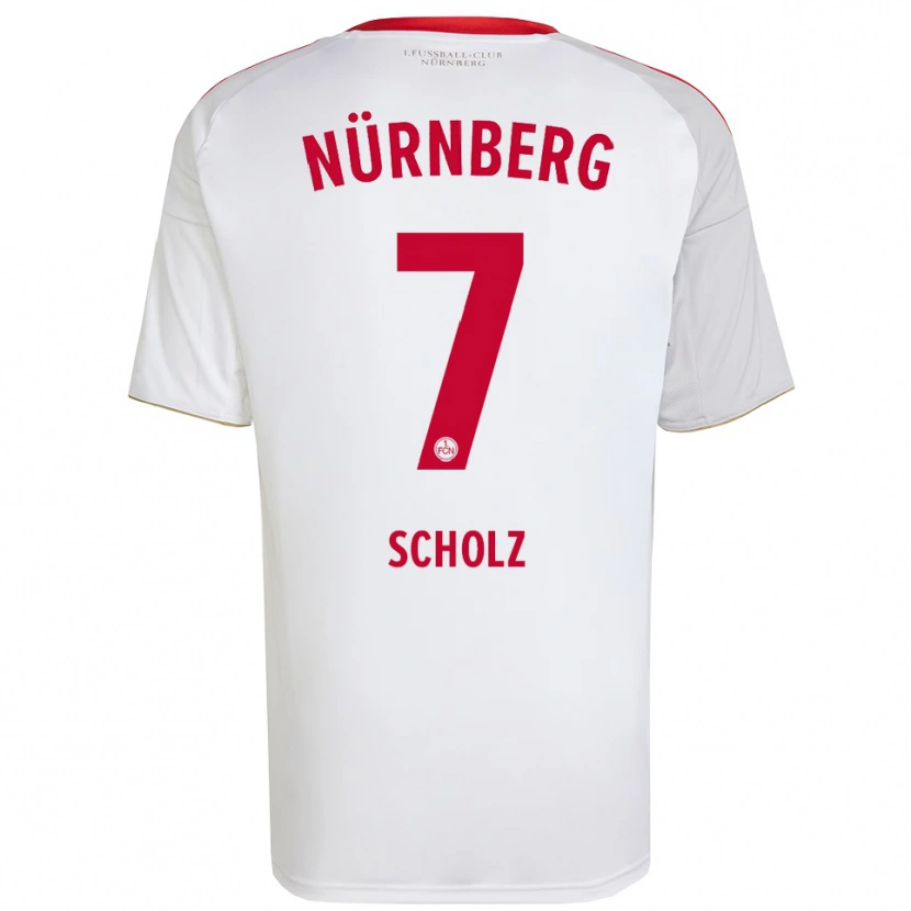 Danxen Kinder Marina Scholz #7 Weiß Rot Auswärtstrikot Trikot 2025/26 T-Shirt Schweiz