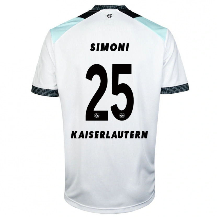 Danxen Kinder Simon Simoni #25 Weiß Schwarz Auswärtstrikot Trikot 2025/26 T-Shirt Schweiz
