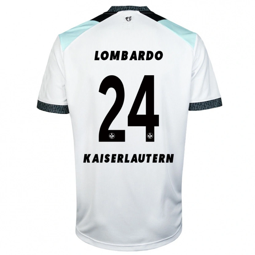 Danxen Kinder Ben Lombardo #24 Weiß Schwarz Auswärtstrikot Trikot 2025/26 T-Shirt Schweiz