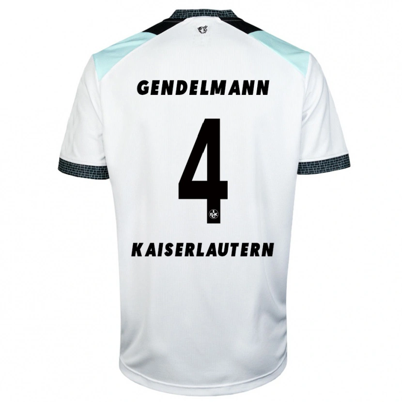 Danxen Kinder Nikita Gendelmann #4 Weiß Schwarz Auswärtstrikot Trikot 2025/26 T-Shirt Schweiz