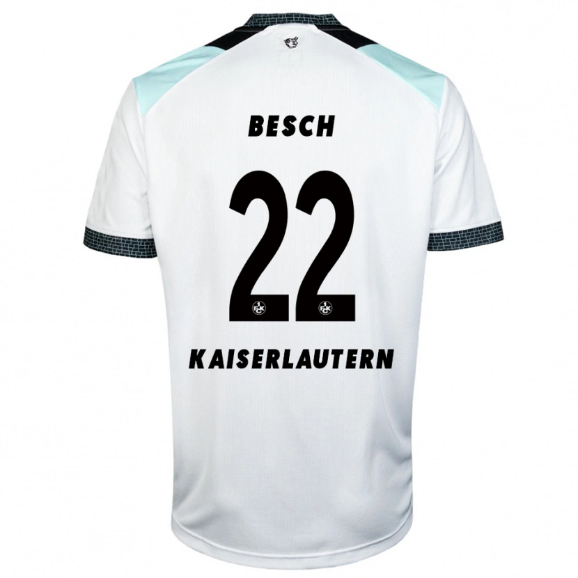 Danxen Kinder Philipp Besch #22 Weiß Schwarz Auswärtstrikot Trikot 2025/26 T-Shirt Schweiz