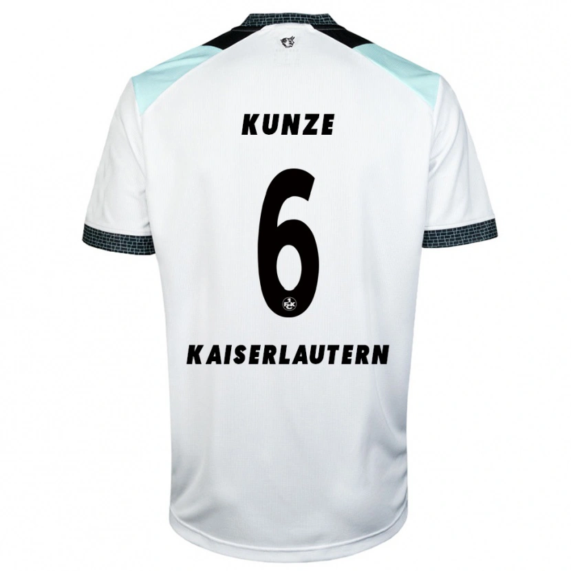 Danxen Kinder Fabian Kunze #6 Weiß Schwarz Auswärtstrikot Trikot 2025/26 T-Shirt Schweiz