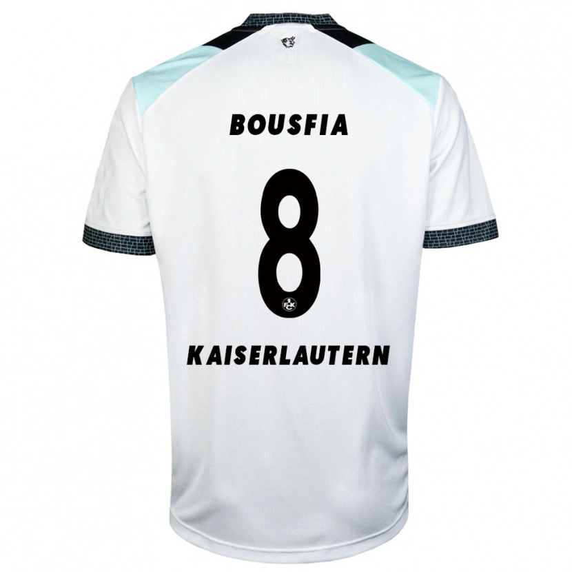 Danxen Kinder Sami Bousfia #8 Weiß Schwarz Auswärtstrikot Trikot 2025/26 T-Shirt Schweiz
