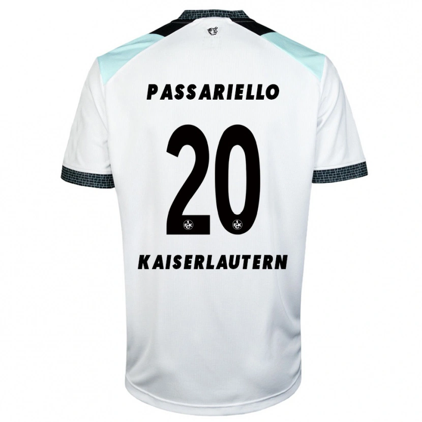 Danxen Kinder Federico Passariello #20 Weiß Schwarz Auswärtstrikot Trikot 2025/26 T-Shirt Schweiz
