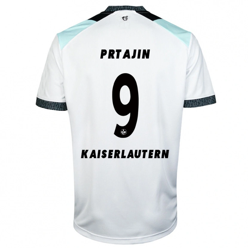 Danxen Kinder Ivan Prtajin #9 Weiß Schwarz Auswärtstrikot Trikot 2025/26 T-Shirt Schweiz
