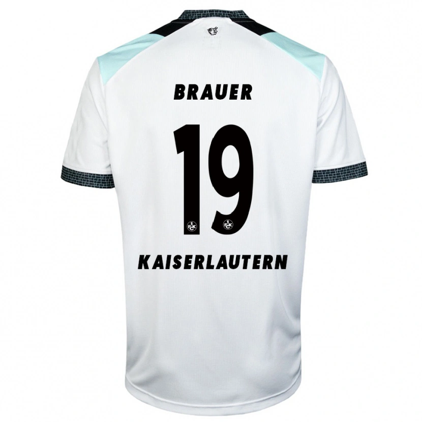 Danxen Kinder Roman Brauer #19 Weiß Schwarz Auswärtstrikot Trikot 2025/26 T-Shirt Schweiz