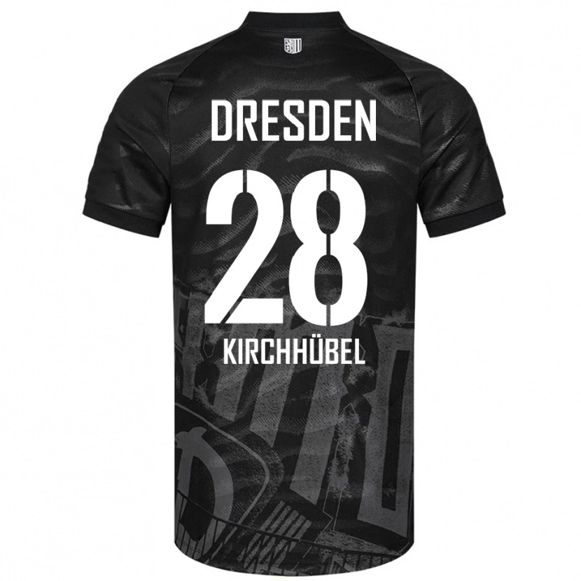 Danxen Kinder Willi Kirchhübel #28 Schwarz Grau Auswärtstrikot Trikot 2025/26 T-Shirt Schweiz