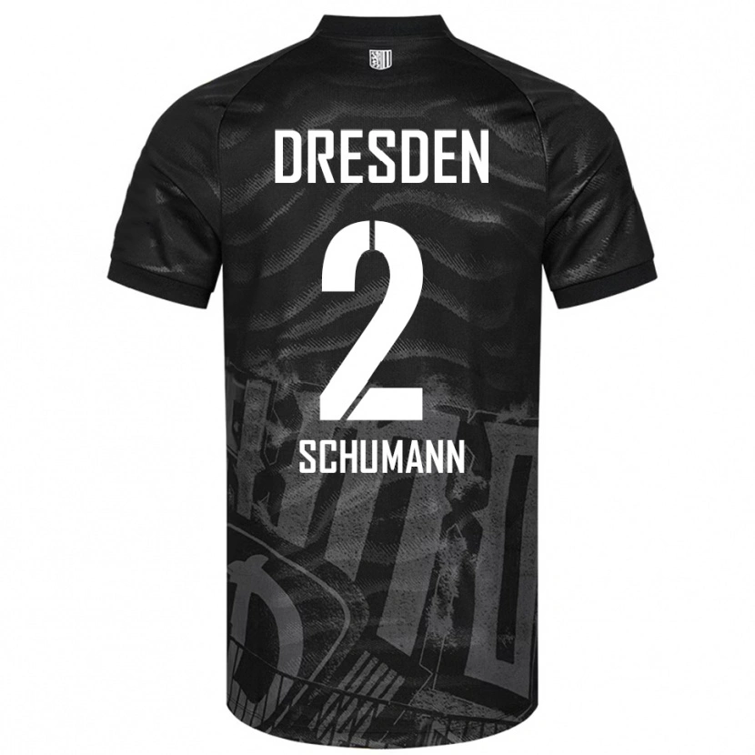 Danxen Kinder Anton Schumann #2 Schwarz Grau Auswärtstrikot Trikot 2025/26 T-Shirt Schweiz