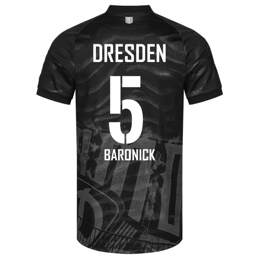 Danxen Kinder Kurt Baronick #5 Schwarz Grau Auswärtstrikot Trikot 2025/26 T-Shirt Schweiz