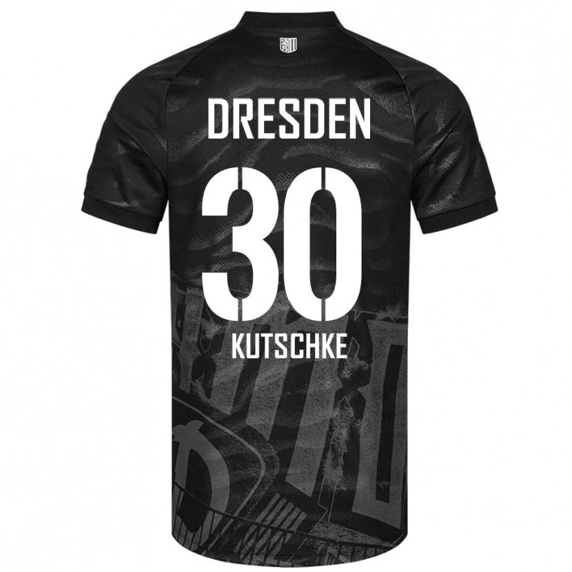 Danxen Kinder Stefan Kutschke #30 Schwarz Grau Auswärtstrikot Trikot 2025/26 T-Shirt Schweiz