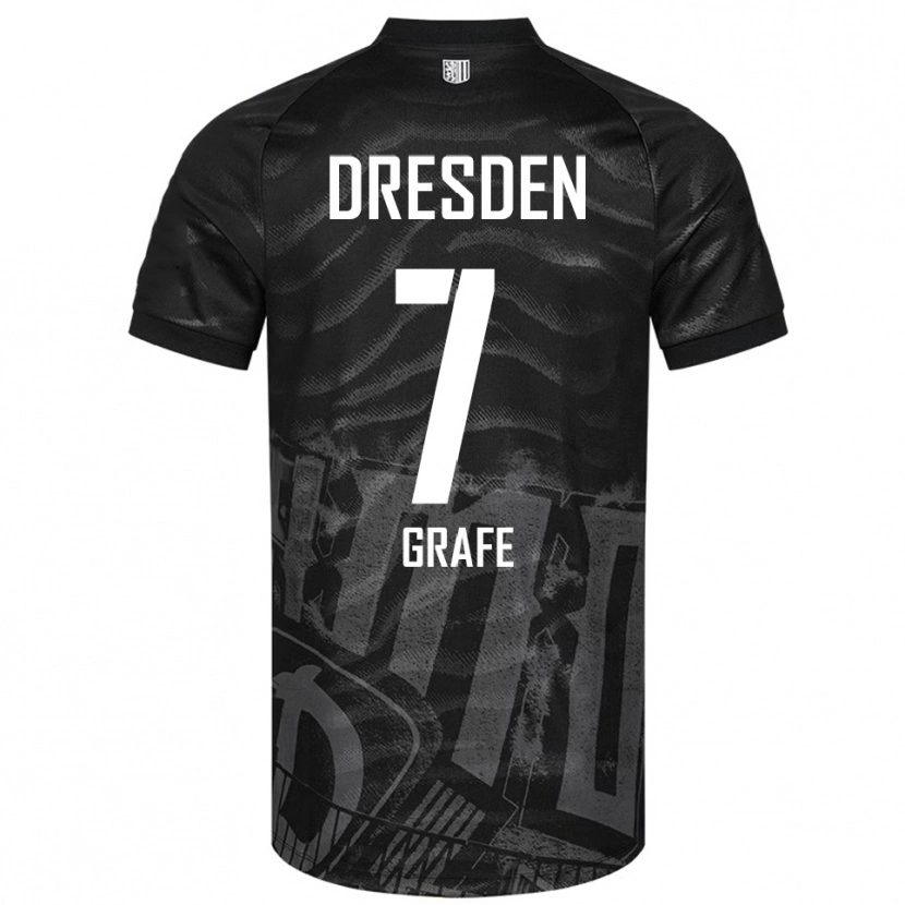 Danxen Kinder Quentin Grafe #7 Schwarz Grau Auswärtstrikot Trikot 2025/26 T-Shirt Schweiz