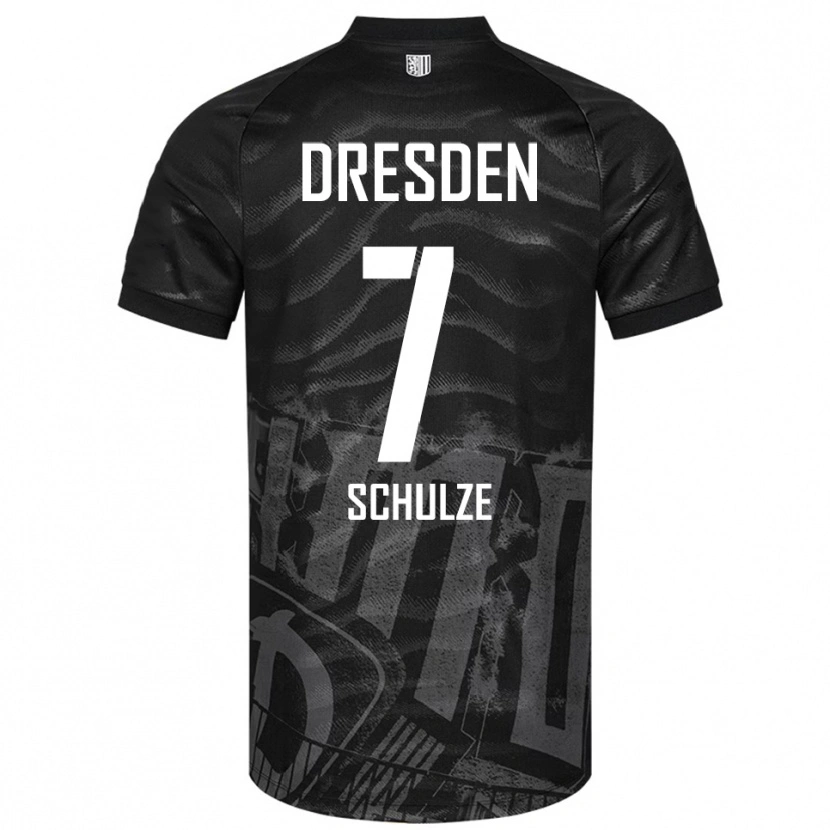 Danxen Kinder Lennox Schulze #7 Schwarz Grau Auswärtstrikot Trikot 2025/26 T-Shirt Schweiz