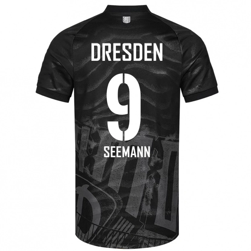 Danxen Kinder Arne Seemann #9 Schwarz Grau Auswärtstrikot Trikot 2025/26 T-Shirt Schweiz
