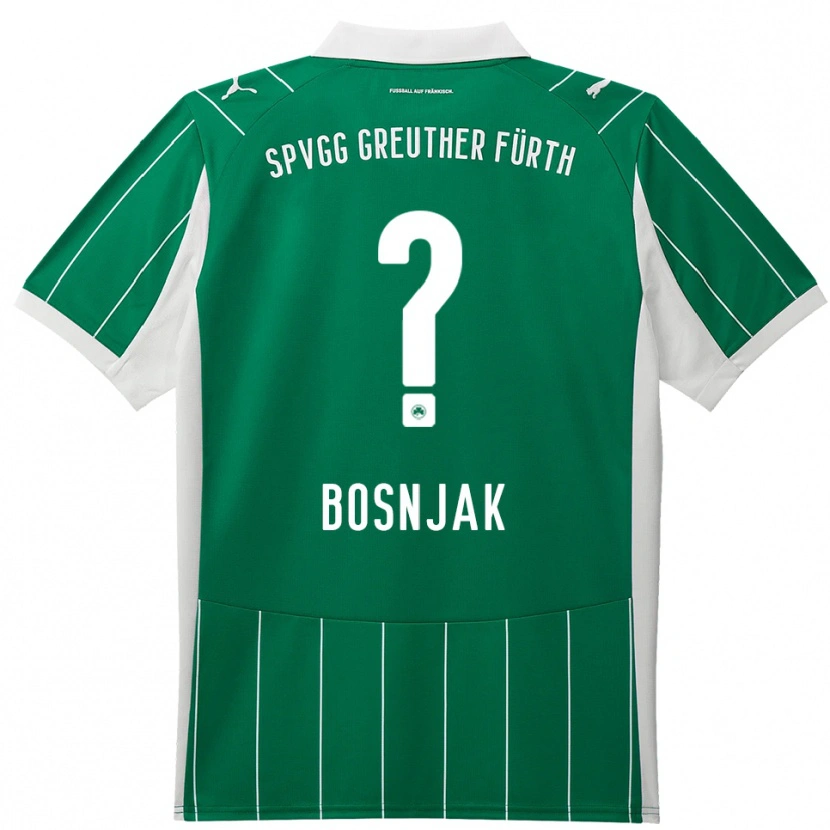 Danxen Kinder Petar Bosnjak #0 Grün Weiß Auswärtstrikot Trikot 2025/26 T-Shirt Schweiz