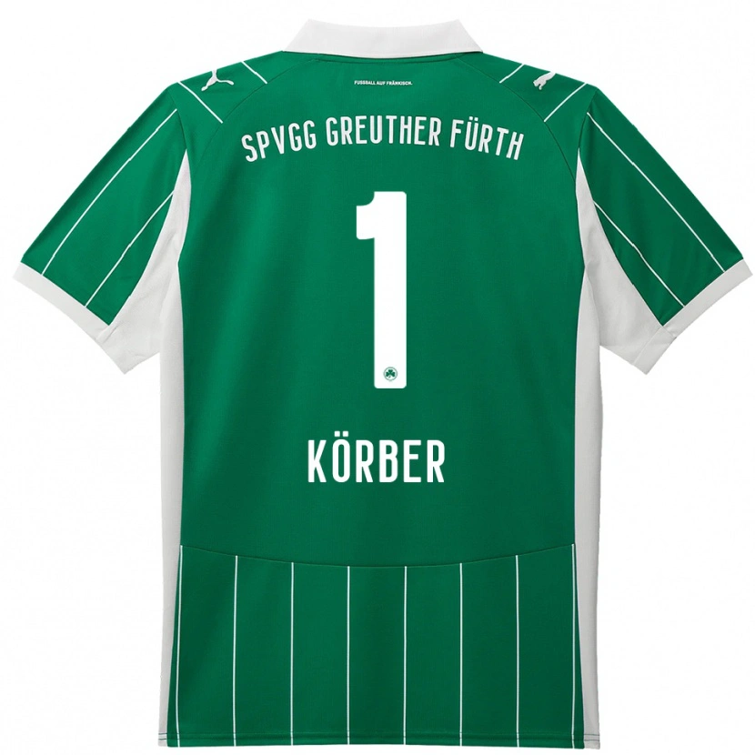 Danxen Kinder Nils Körber #1 Grün Weiß Auswärtstrikot Trikot 2025/26 T-Shirt Schweiz