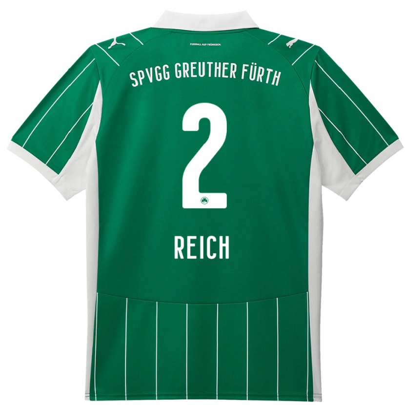Danxen Kinder Lukas Reich #2 Grün Weiß Auswärtstrikot Trikot 2025/26 T-Shirt Schweiz