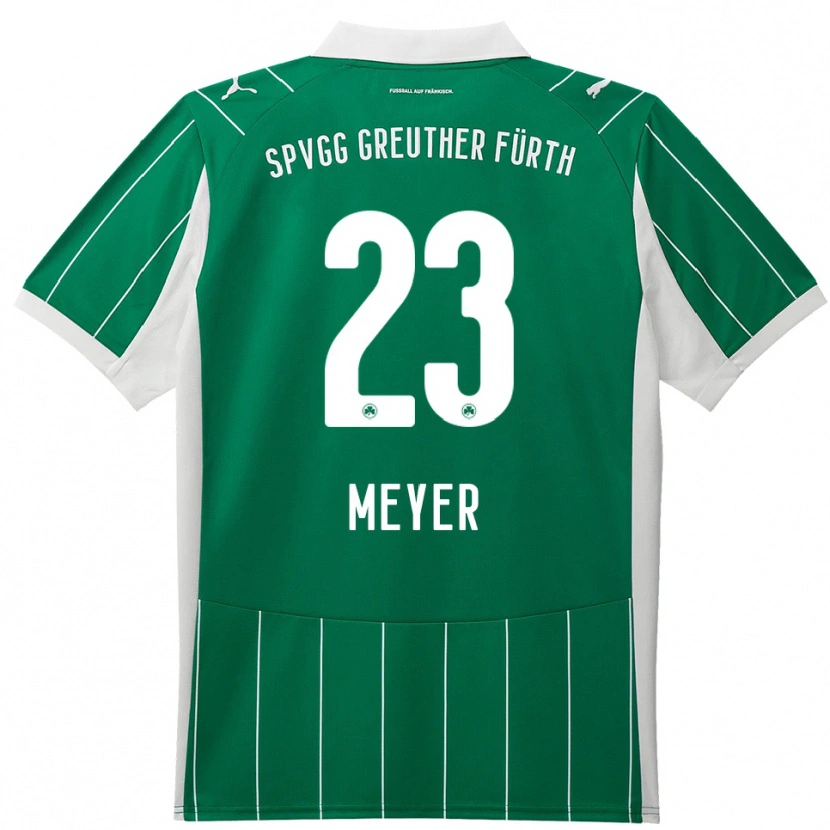 Danxen Kinder Max Meyer #23 Grün Weiß Auswärtstrikot Trikot 2025/26 T-Shirt Schweiz