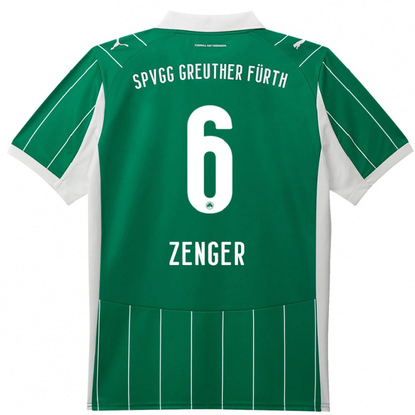 Danxen Kinder Marc Zenger #6 Grün Weiß Auswärtstrikot Trikot 2025/26 T-Shirt Schweiz