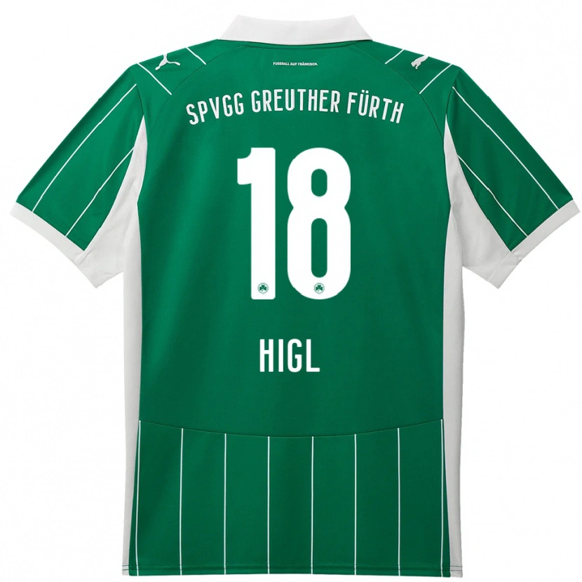 Danxen Kinder Felix Higl #18 Grün Weiß Auswärtstrikot Trikot 2025/26 T-Shirt Schweiz