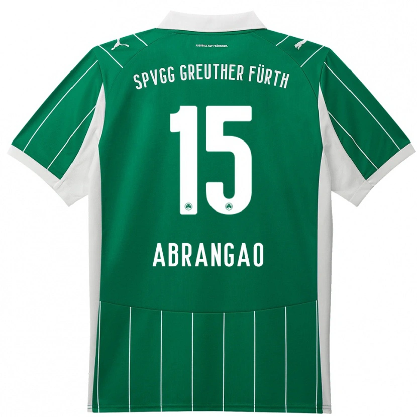 Danxen Kinder David Abrangao #15 Grün Weiß Auswärtstrikot Trikot 2025/26 T-Shirt Schweiz