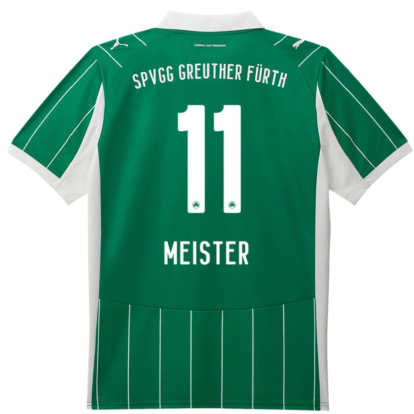 Danxen Kinder Christoph Meister #11 Grün Weiß Auswärtstrikot Trikot 2025/26 T-Shirt Schweiz