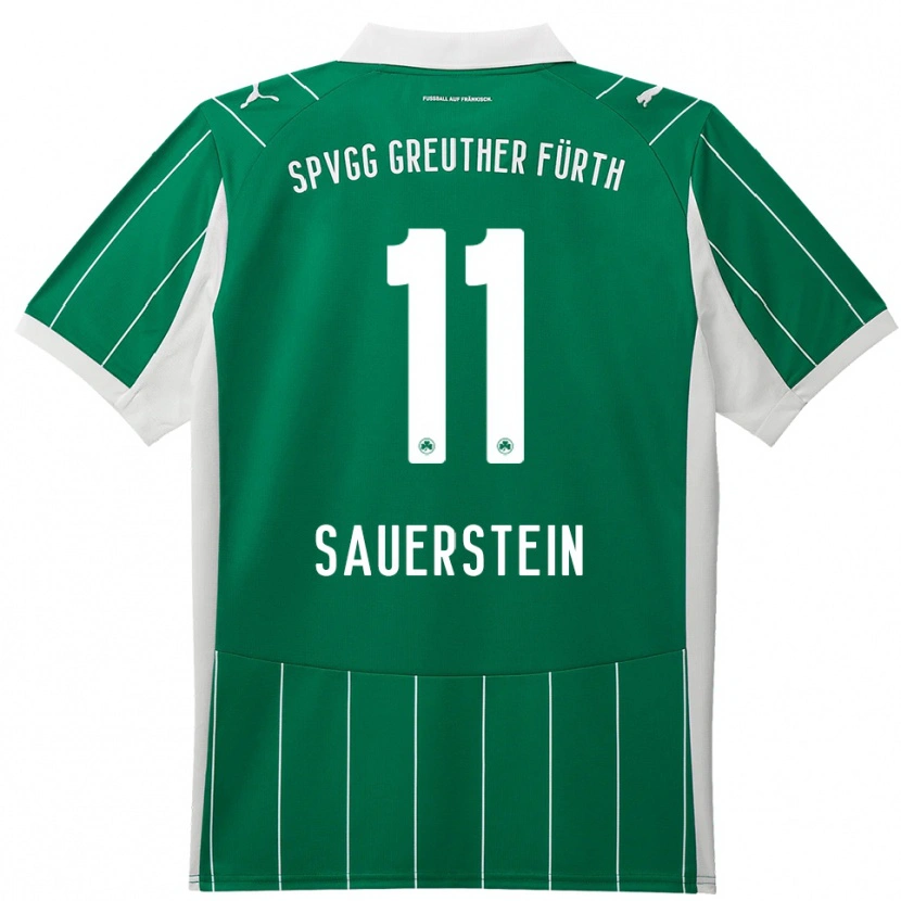 Danxen Kinder Toni Sauerstein #11 Grün Weiß Auswärtstrikot Trikot 2025/26 T-Shirt Schweiz