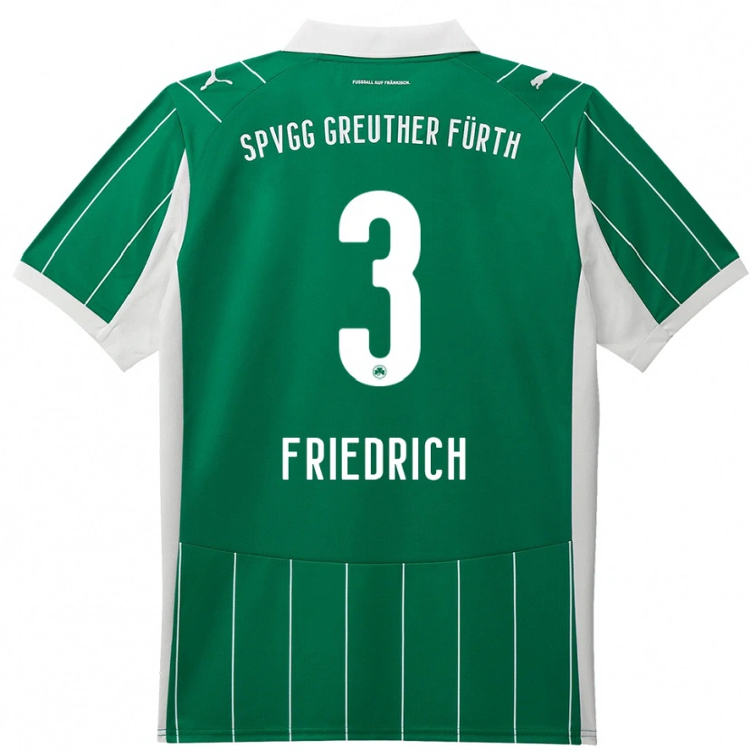 Danxen Kinder Niklas Friedrich #3 Grün Weiß Auswärtstrikot Trikot 2025/26 T-Shirt Schweiz