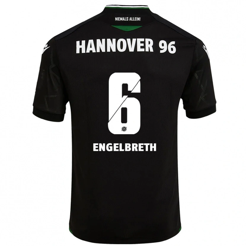 Danxen Kinder Noah Engelbreth #6 Schwarz Grün Auswärtstrikot Trikot 2025/26 T-Shirt Schweiz