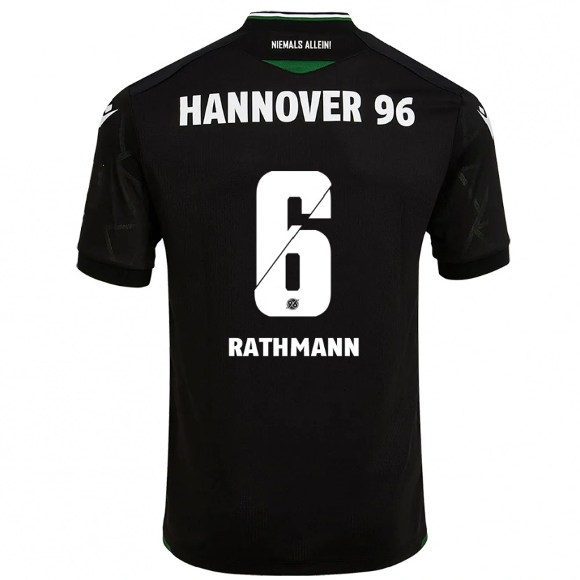 Danxen Kinder Lena Rathmann #6 Schwarz Grün Auswärtstrikot Trikot 2025/26 T-Shirt Schweiz