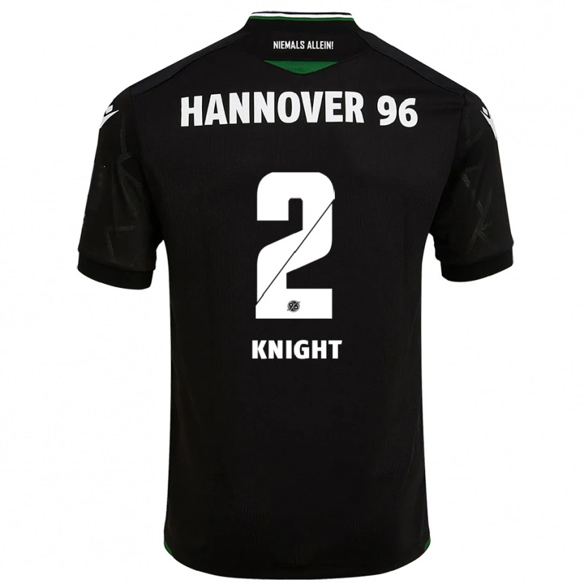 Danxen Kinder Josh Knight #2 Schwarz Grün Auswärtstrikot Trikot 2025/26 T-Shirt Schweiz