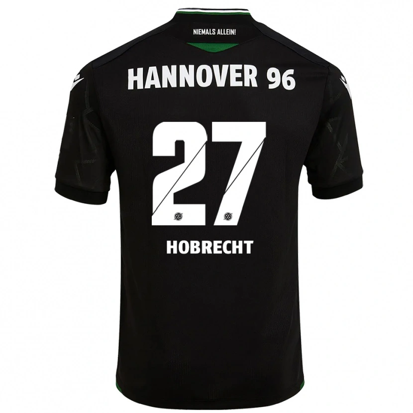 Danxen Kinder Tom Hobrecht #27 Schwarz Grün Auswärtstrikot Trikot 2025/26 T-Shirt Schweiz