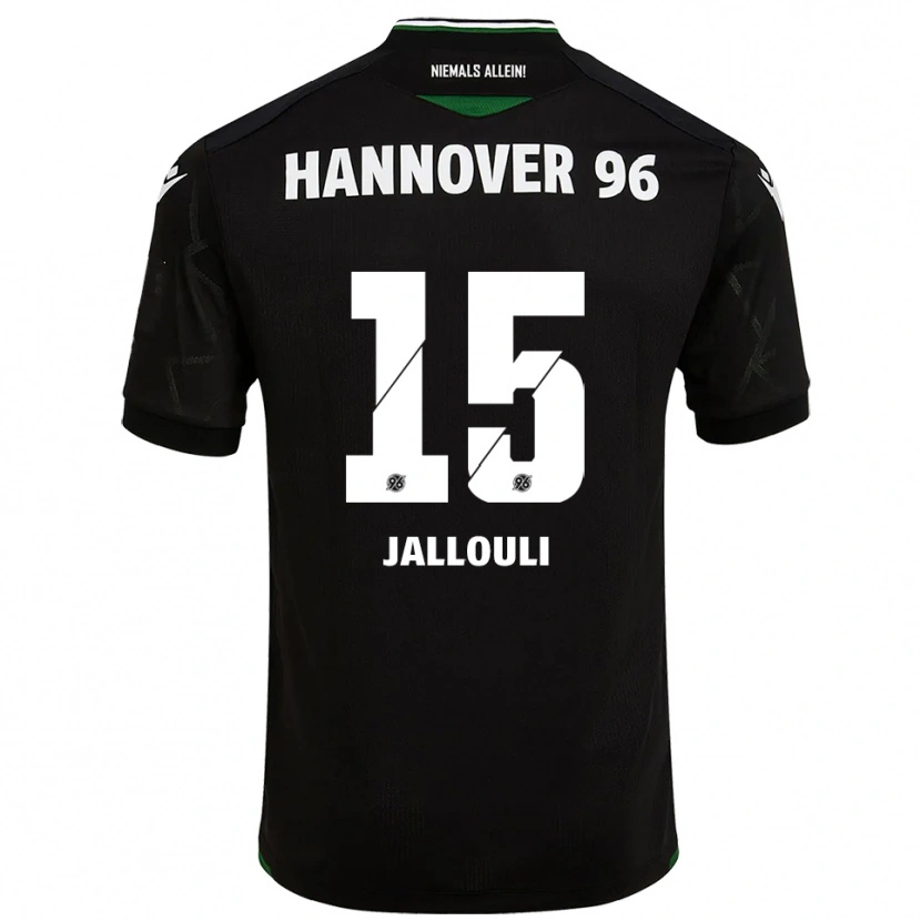 Danxen Kinder Marouan Jallouli #15 Schwarz Grün Auswärtstrikot Trikot 2025/26 T-Shirt Schweiz