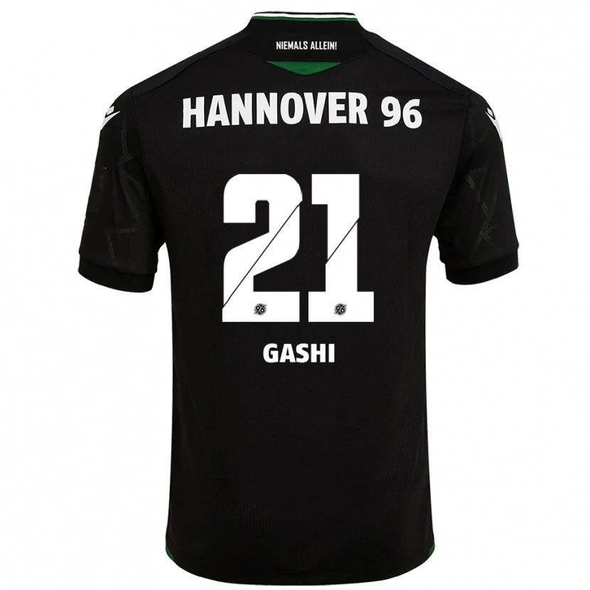Danxen Kinder Aurora Gashi #21 Schwarz Grün Auswärtstrikot Trikot 2025/26 T-Shirt Schweiz