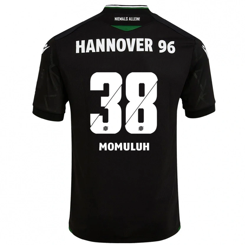 Danxen Kinder Monju Momuluh #38 Schwarz Grün Auswärtstrikot Trikot 2025/26 T-Shirt Schweiz